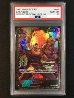 PSA10 Sakazuki OP02-099 Championship 2023 Regional TOP 16 ONE PIECE Card English - Image 2