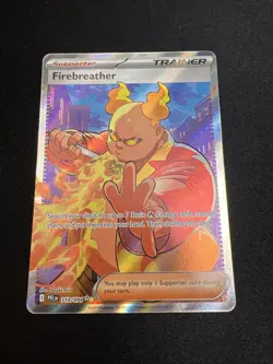 Pokemon TCG Fire breather 119/094 Full Art Trainer ME02: Phantasmal Flames - NM - Image 1