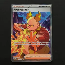 Pokemon TCG Phantasmal Flames Firebreather 119/094 Full Art NM English Sleeved - Image 1