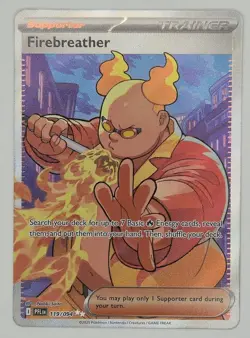 Firebreather 119/094 Full Art Rare Trainer Phantasmal Flames Pokemon TCG NM - Image 1