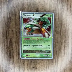Pokemon TCG Torterra LV.X DP Base Set 122/130 2007 Heavily Played - Image 1