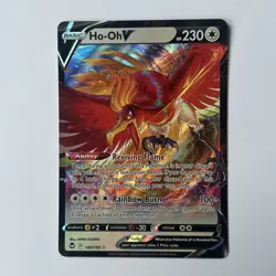 Ho-Oh V 140/195 Holo Rare swsh12: Silver Tempest Pokemon TCG Card - Image 1