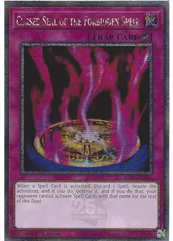 RA03-EN076 Cursed Seal of the Forbidden Spell - Quarter Century Secret Rare Card - Image 1