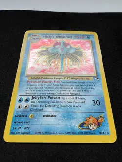 Pokemon TCG Misty's Tentacruel Gym Heroes Holo Rare Card 10/13 **NM/M** - Image 3