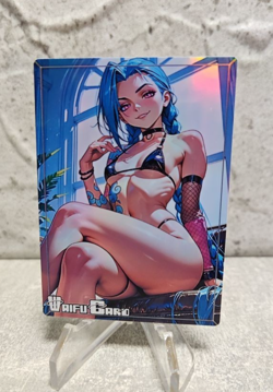 Jinx Trading Card Waifu Goddess Story Anime Girl holo Karte Manga Full Art - Image 1