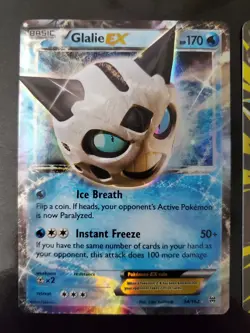 Glalie EX 34/162 M Glalie EX 156/162 Holo Pokemon TCG Card XY Breakthrough NM - Image 2