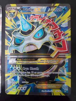 Glalie EX 34/162 M Glalie EX 156/162 Holo Pokemon TCG Card XY Breakthrough NM - Image 3