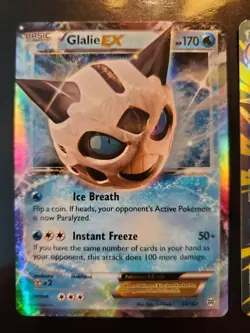 Glalie EX 34/162 M Glalie EX 156/162 Holo Pokemon TCG Card XY Breakthrough NM - Image 4