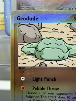 Pokemon TCG Geodude 55/97 EX Dragon Reverse Holo Vintage Card WOTC EX Series! - Image 3