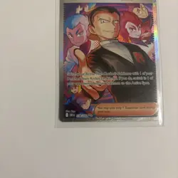 Pokemon TCG Team Rocket's Giovanni 238/182 Destined Rivals Holo SIR Card NM - Image 2