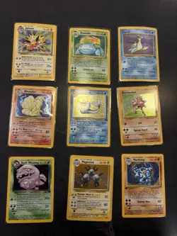 Vintage Pokemon Card Lot Holo First Edition Venusaur Vaporeon Jolteon Hitmonchan - Image 1