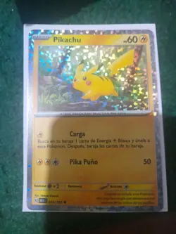 Pokemon Card Pikachu 025/165 Holo - Promo Confetti Spanish - Image 2