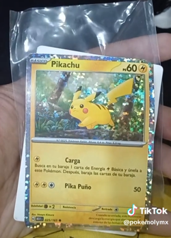 Pokemon Card Pikachu 025/165 Holo - Promo Confetti Spanish - Image 3