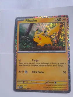 Pokemon Card Pikachu 025/165 Holo - Promo Confetti Spanish - Image 4