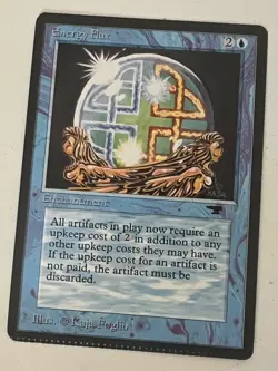 Magic the Gathering MTG Antiquities Energy Flux NM- (Beta Bob) - Image 1