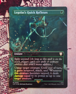 MTG Foil Legolas's Quick Reflexes Lord of the Rings Tales of Middle Earth NM - Image 1