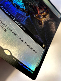 MTG Basilisk Collar EXTENDED ART FOIL Battle for Baldur's Gate 595 LP - NM - Image 4