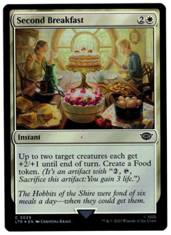 Second Breakfast 0029 Common Foil Lord of the Rings MTG Near Mint - Image 1