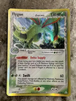 2006 Pokemon EX Holon Phantoms #7 Flygon Holo NM - Image 1