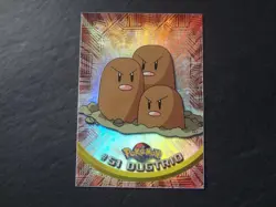 1999 Topps Pokemon Rainbow Foil #51 Dugtrio Holo Black Logo 1st Edition TV - Image 1
