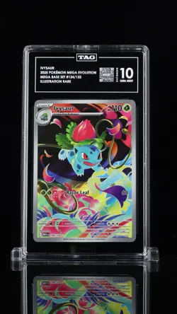 2025 POKEMON MEG EN-MEGA EVOLUTION ILLUSTRATION RARE #134 IVYSAUR TAG 10 - Image 1