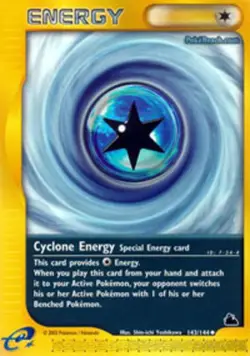 Moderately Played Cyclone Energy - 143/144 - Uncommon Pokemon Skyridge - Image 1