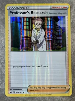Professor's Research 178/202 Swsh01: Pokemon TCG Sword & Shield Holo (Near Mint) - Image 1