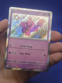 Pokemon SV Paldean Fates Tinkatink 165/091 Baby Shiny Rare NM - Image 2