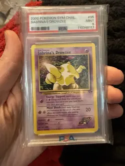 Pokemon TCG Sabrina's Drowzee Gym Challenge 95/132 Unlimited PSA 9 - Image 1