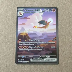 Pokemon Charizard ex 199/165 Scarlet & Violet 151 Special Illustration Rare NM - Image 1
