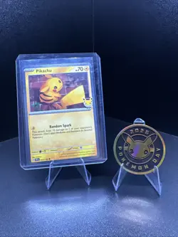Pokemon TCG Pikachu Pokemon Day 2026 Promo And Coin - Image 1