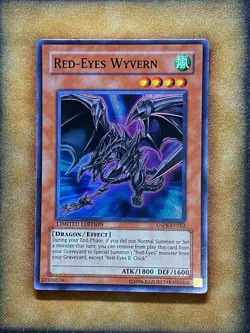 Yugioh Red-Eyes Wyvern ANPR-ENSE2 Super Rare Limited Edition LP - Image 1