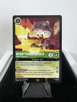 Disney Lorcana Whispers In The Well Webby Vanderquack Junior Prospector - Image 1