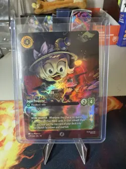 Disney Lorcana Whispers in the Well Webby Vanderquack Enchanted Card - 229/204 - Image 1