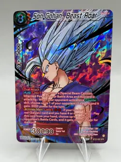Dragon Ball Super Card Game Son Gohan, Beast Roar Critical Blow BT22-009 SPR - Image 1