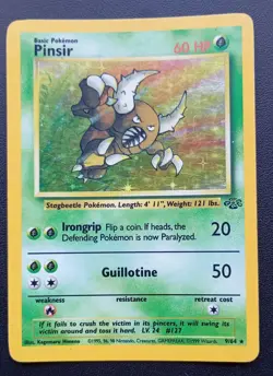 PoKeMoN POKEMON CARD Pinsir JUNGLE SET RARE HOLO 9/64 - Image 1