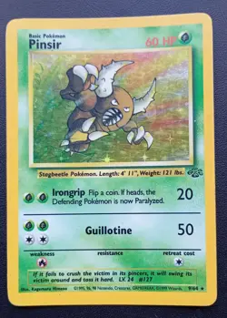 PoKeMoN POKEMON CARD Pinsir JUNGLE SET RARE HOLO 9/64 - Image 2