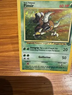 Pokemon TCG 1999 Pinsir 9/64 Jungle Set Holo Rare Card - Image 2