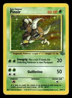 Pinsir 9/64 Holo Rare Jungle Set Pokemon Card - Image 1