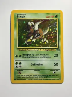Pokemon Card Pinsir 9/64 Jungle Set 1999 Holo Rare WOTC Vintage TCG NM - Image 1