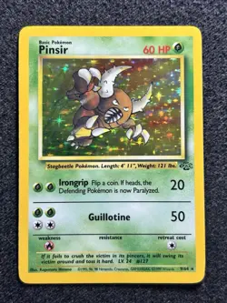 Pokemon Card Pinsir 9/64 Jungle Set 1999 Holo Rare WOTC Vintage TCG NM - Image 2
