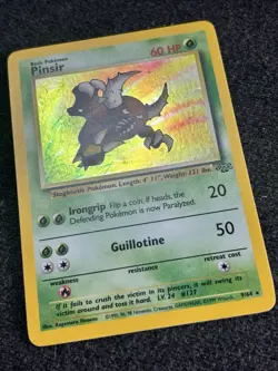 Pokemon Card Pinsir 9/64 Jungle Set 1999 Holo Rare WOTC Vintage TCG NM - Image 3