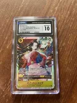 Boa Hancock OP14 112 SR Japanese The Azure Sea's Seven ONE PIECE CGC 10 - Image 1
