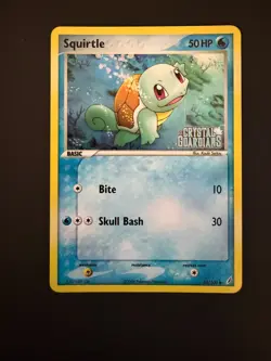 Squirtle 63/100 Reverse Holo Crystal Guardians Pokemon Card 2006 STAMPED - Image 3