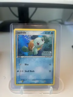 Pokemon TCG! Squirtle Reverse Holo Stamped Card 63/100 - Crystal Guardians - NM! - Image 1