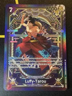 One Piece Luffy-Tarou OP11-SP Alternative Art ST18-005 a Fist of Divine Speed NM - Image 1