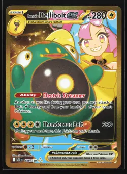 Iono's Bellibolt ex 188/159 Journey Together Gold Hyper Rare Pokemon Card - Image 1