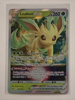 Leafeon VSTAR 014/159 Crown Zenith Ultra Rare Holo Pokemon TCG Card NM - Image 1