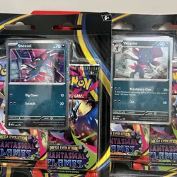 *NEW* Pokemon TCG: Phantasmal Flames Triple Blister Pack Bundle *FACTORY SEALED* - Image 2