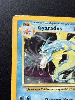 Pokemon Gyarados Holo Card 6/102 Base Set Unlimited Pokemon Tcg Rare MP-HP - Image 2
